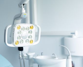 Special lights in dental office