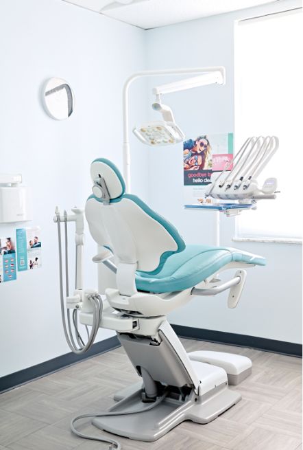 Treatment chair in dental office